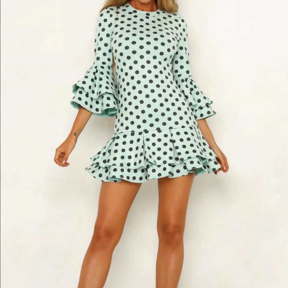 Hello Molly Mossman the Wild One Dress like new condition size US 4 polka dot